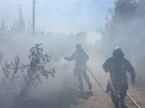 Во время ликвидации пожара в Луганской области погиб военный – штаб ООС