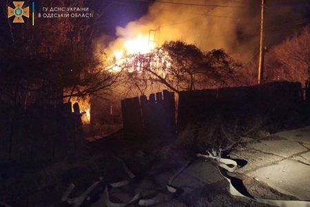 В Одесской области спасатели ликвидировали возгорание в летней кухне (фото) 