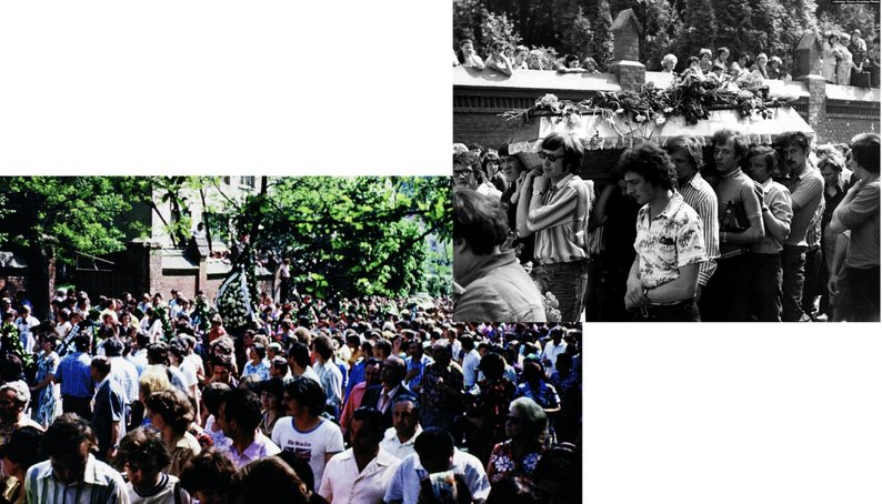 Похорон Володимира Івасюка. Львів, 22 травня 1979 року. Фото: Любомир Криса