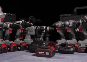 Würth представила нову лінійку акумуляторного інструменту RED STRIPE — Техніка
